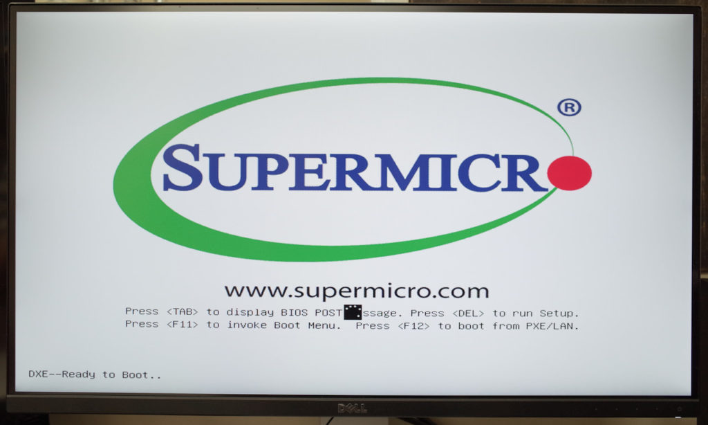 Supermicro C7Z370-CG-L起動画面